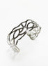 Botanical Filigree Cuff • Stainless Steel Leaf Bracelet