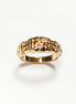 18K Gold Plated Tribal Band Ring, Celtic Tattoo Jewel