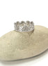 Sterling Silver Crown Ring, Handmade Diadem Band