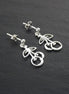Trend Cherry Fruit Earrings Sterling Silver, Symbol of will, tenderness. Cherries Jewelry, Symbolic of abundance, Trend Gift for Her.