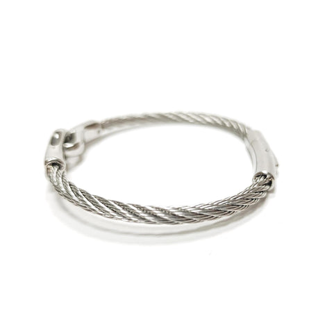 handcuffs Bracelet • Stainless Steel Cuff • Open Wires Bangle