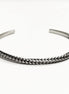 Open Rope Bangle • Stainless Steel • Modern Rigid Bracelet • Minimalist Unisex Jewelry • Slim Cuff