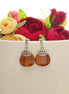 Tiger Eye Earrings • 925 Sterling Silver • Lithotherapy Jewelry Protection • Genuine Stone
