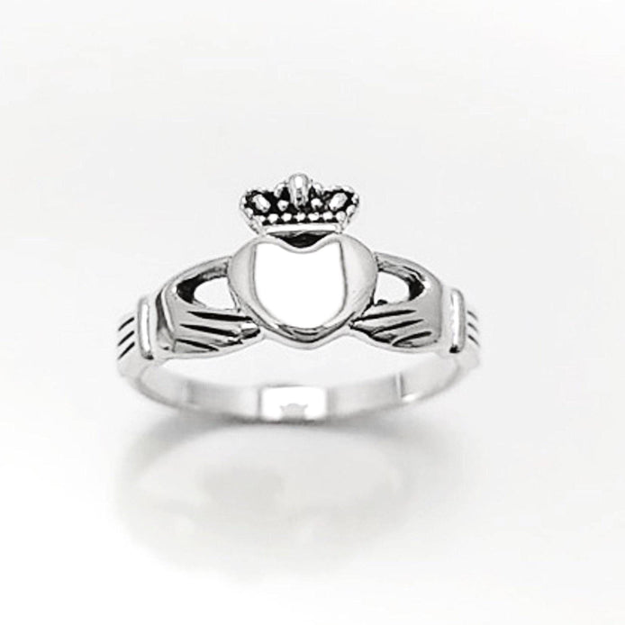 Claddagh ring, Celtic Sterling Silver Ring, Claddagh Promise Ring, Celtic Engagement Promise Crown Ring Irish Traditional, Friendship ring