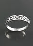 Baroque ring, sterling silver, hipster engraved pattern jewelry, original engagement ring, gift for women and men
