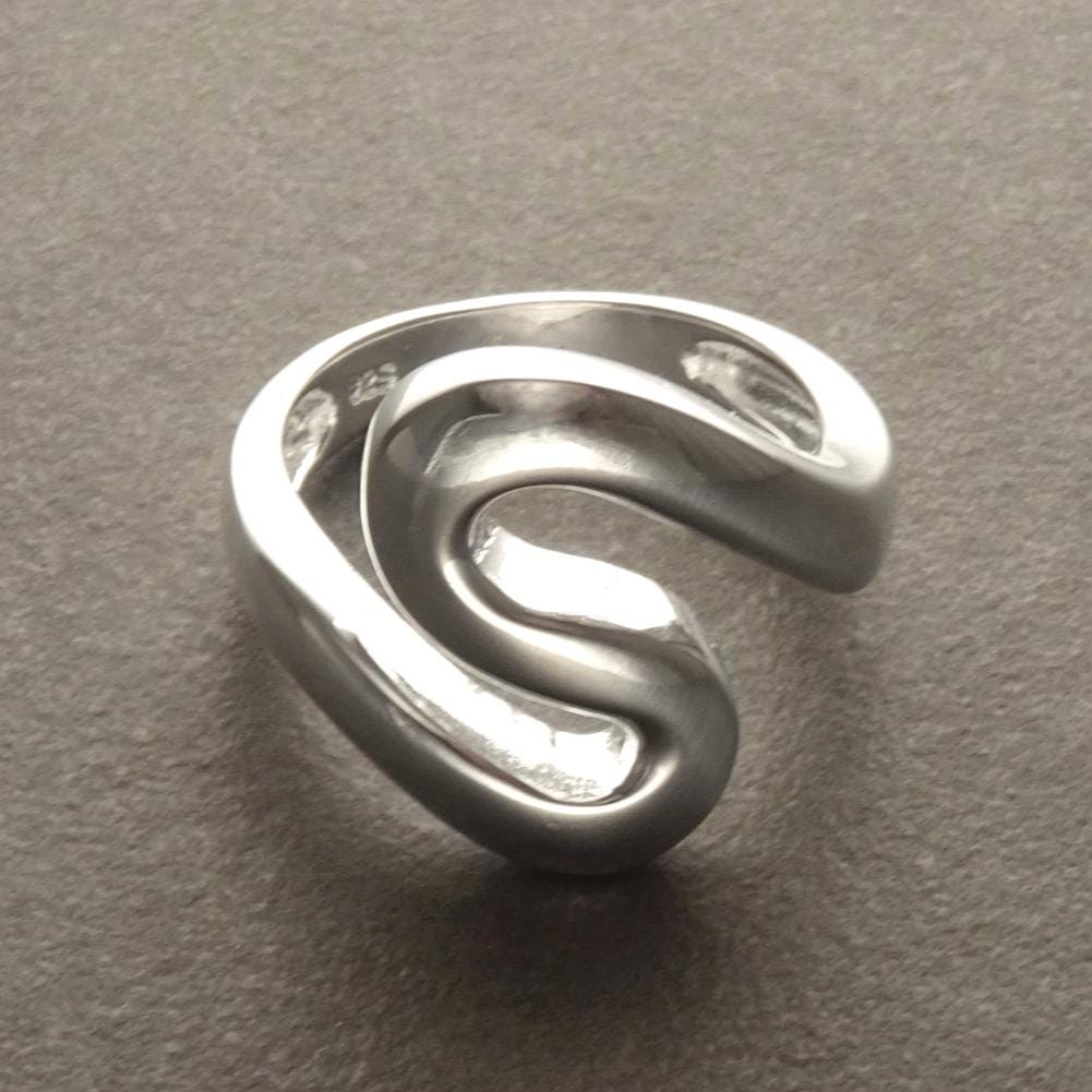 Sterling Squiggle Ring - 