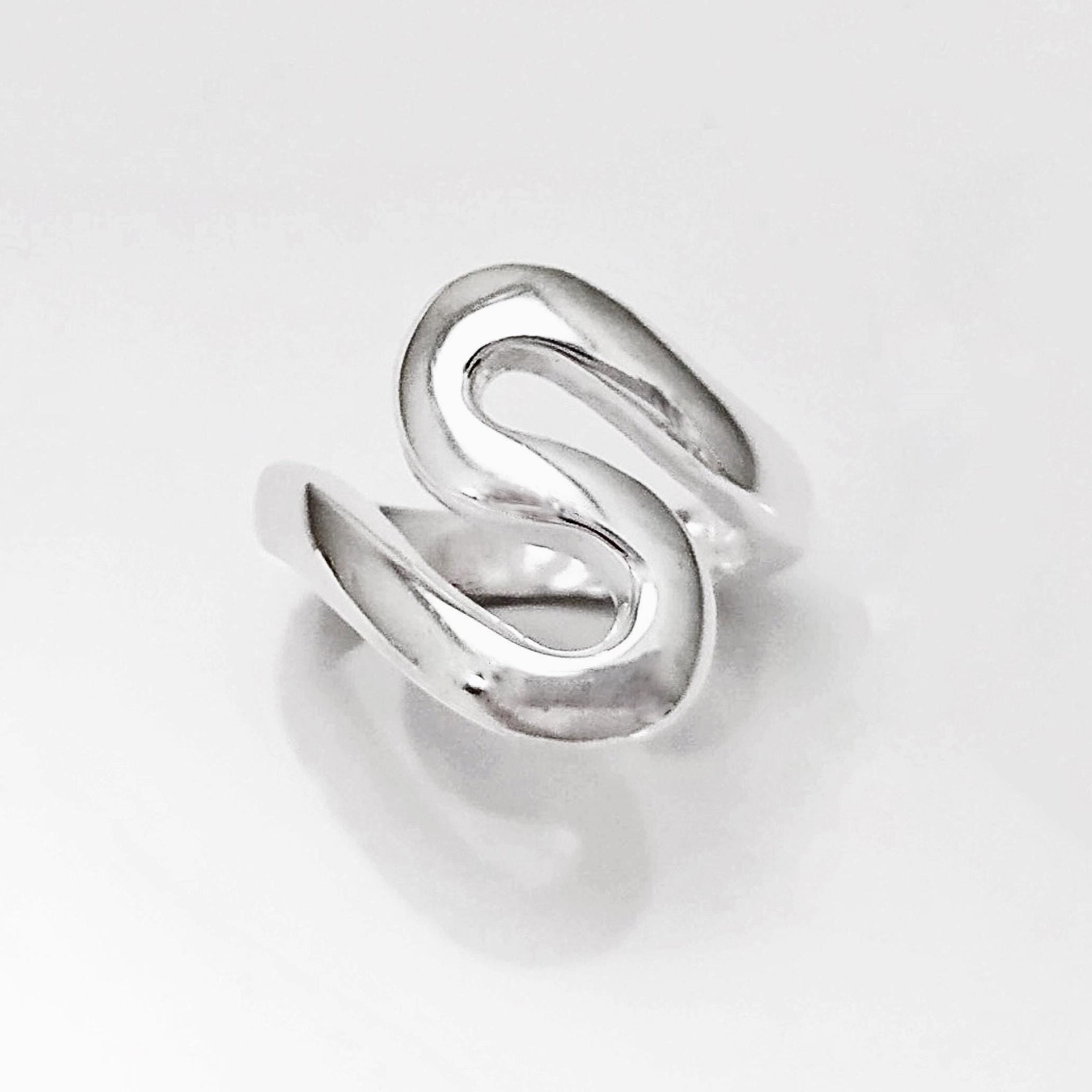 Sterling Squiggle Ring - 