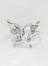 Butterfly Ring, Sterling Silver, Filigree Ring, Butterfies Pattern Ring, Boho Ring, Insect Jewelry, Nature Ring, Great Butterfly Wings Ring