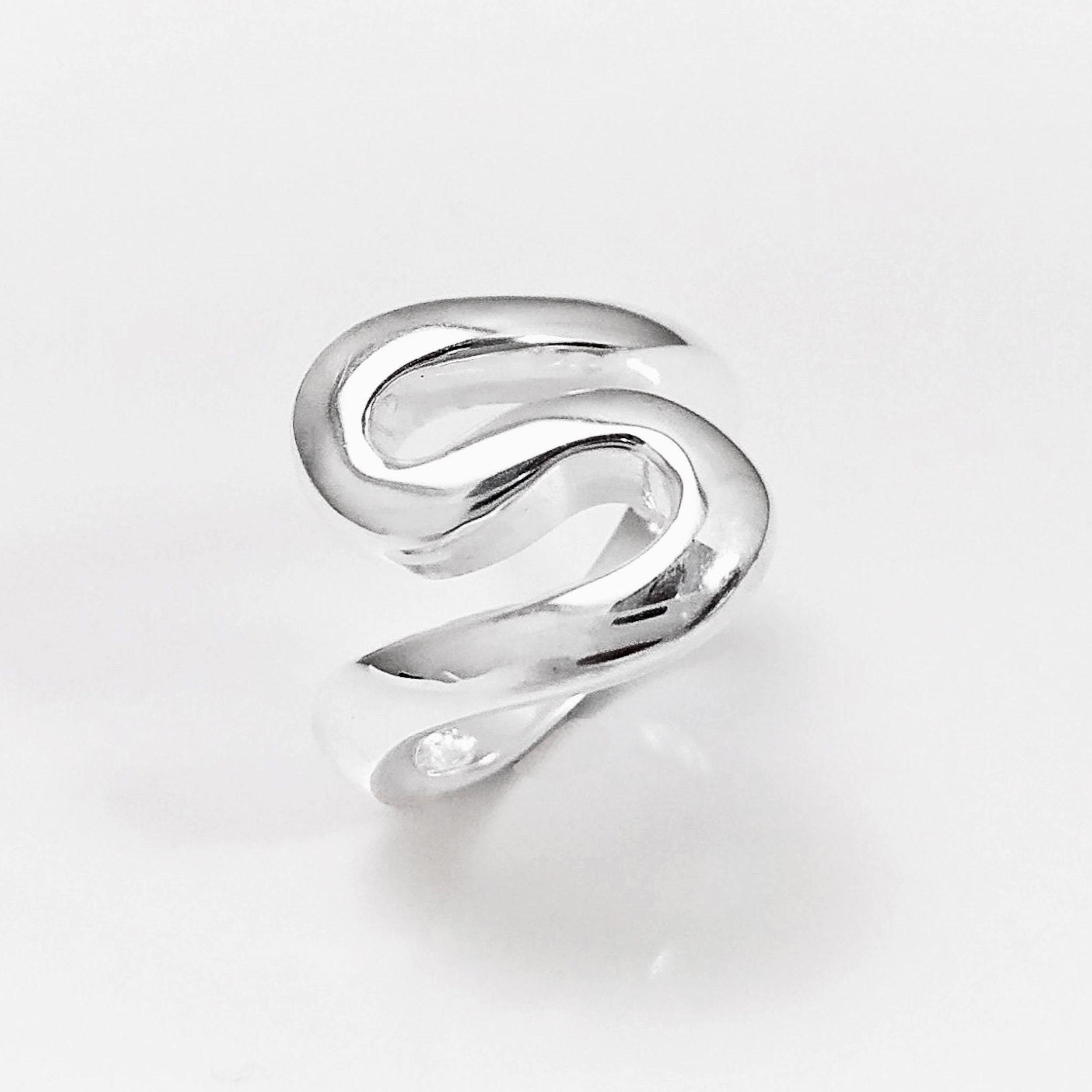 Sterling Squiggle Ring - 