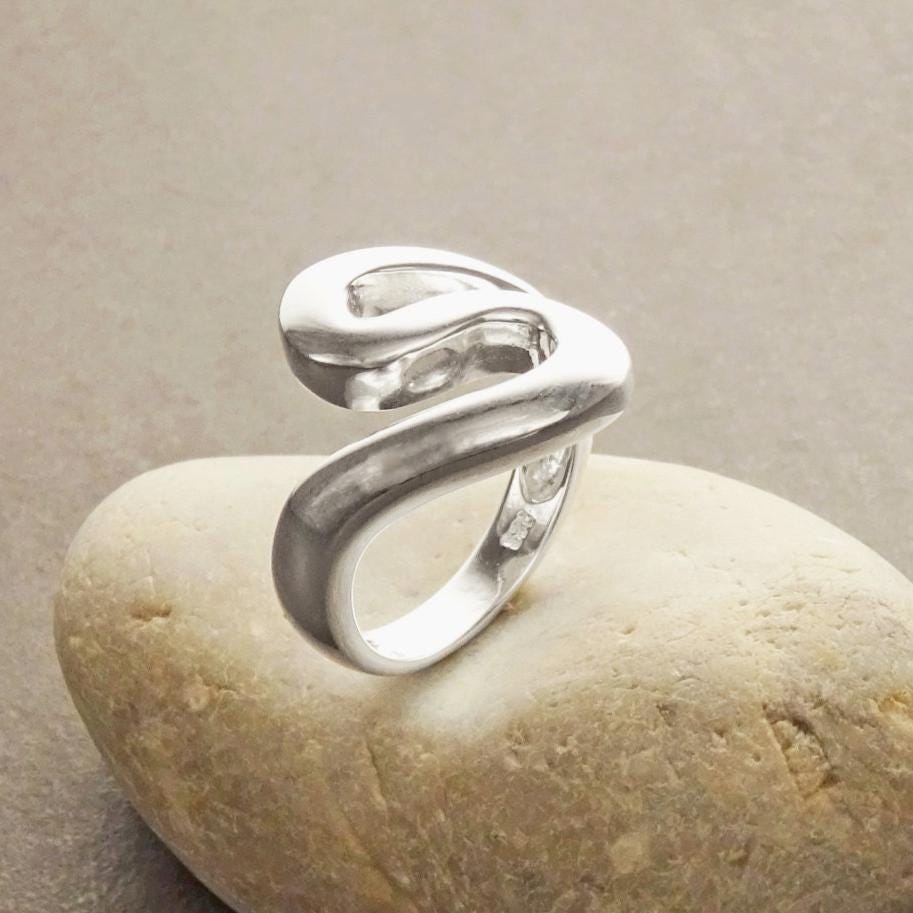 Sterling Squiggle Ring - 