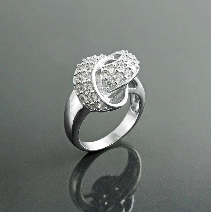 Love Knot Ring • 925 Sterling Silver • Promise Ring • Valentine's Day Gift for Women