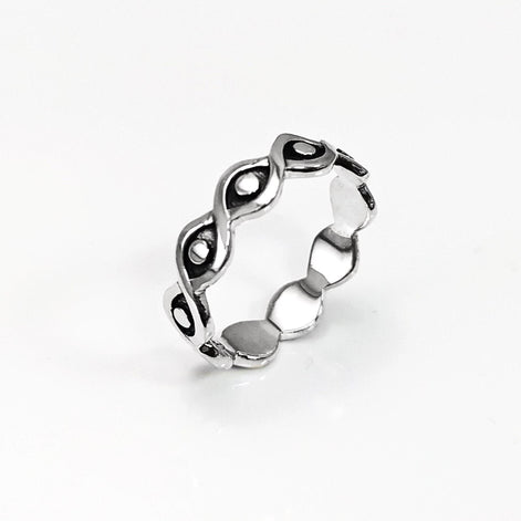 Sterling Silver Third Eye Ring • Evil Eye Protection Jewelry • Good Luck Talisman Band