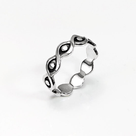 Sterling Silver Third Eye Ring • Evil Eye Protection Jewelry • Good Luck Talisman Band