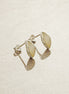 White Shell Stud Earrings, Sterling Silver Earrings, Genuine Mother of Pearl , Almond Shape, Minimalist Pearl Earrings, Dainty Earrings