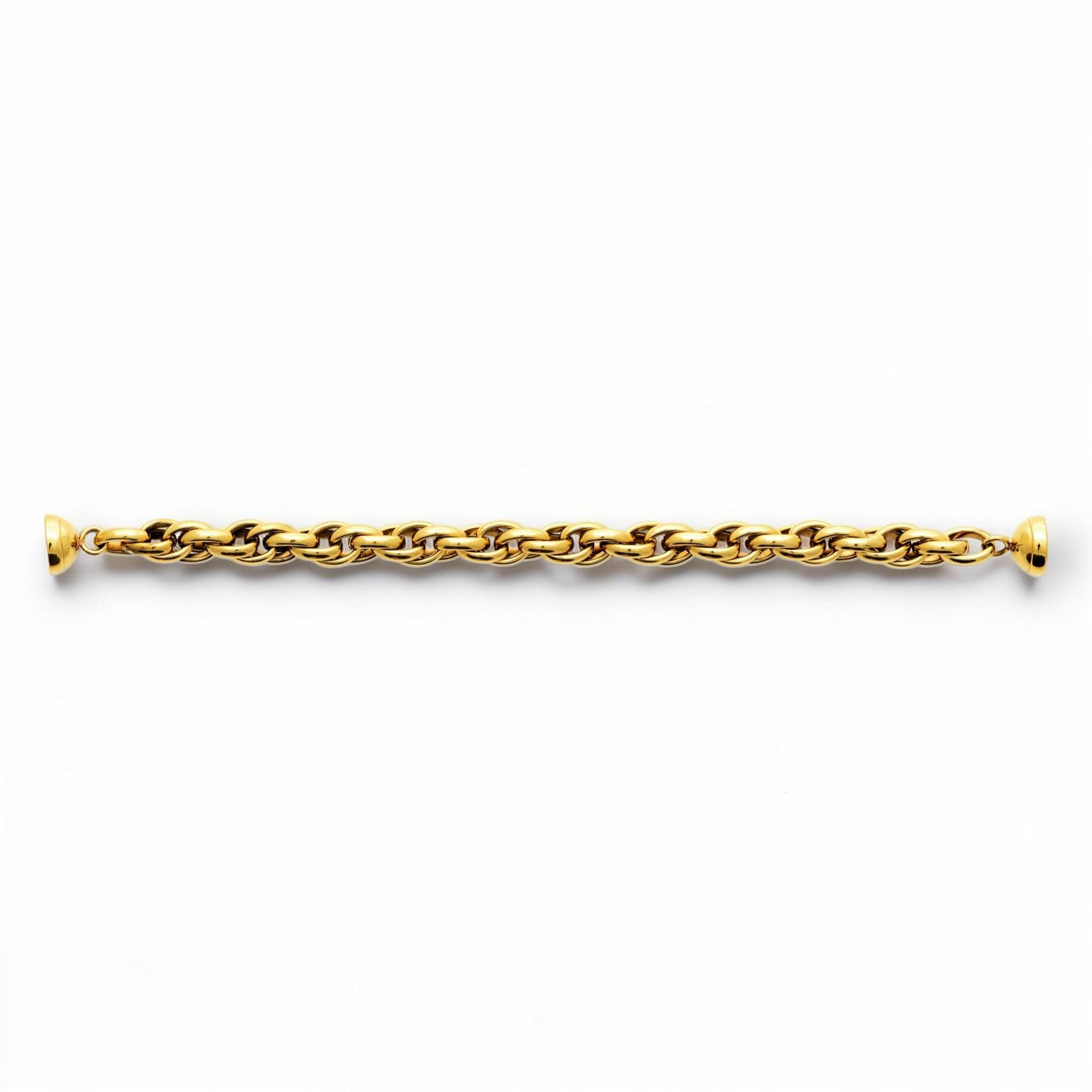 Gold Filled Link Bracelet • Polished Chunky Chain Bracelet • Minimalist Statement Jewelry • Luxury Gift for Women