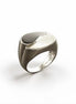 Yin Yang Ring - Black & White Ring - Sterling Silver - size 5.5 US - Mother of Pearl - Black Onyx - Modern Ring - Design Ring .