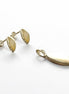 Oval Mother of Pearl Earrings and Pendant Set, Sterling Silver, White Shell Jewelry