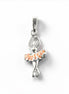 Pendant Ballerina 925 Silver, Small Pendant Pink Tutu, Dance Recital Gift