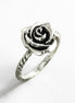 Rose Blossom Ring, Sterling Silver, Romantic Rose Flower, Engagement Ring, Handmade Rosebud Ring, Promise Jewelry, Valentine's Day Gifts