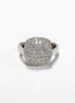 Sparkling Pavé Diamond Cushion Ring by KRAMIKE • Sterling Silver • Elegant for Everyday & Special Occasions • Perfect Gift for Wife • KR069