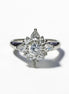 925 Handmade Sterling Silver North Star Ring, CZ Diamond Simulant, Small Silver jewelry