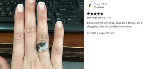 Knot Ring, Sterling Silver, Black & White Color (CZ) Stones, Node Ribbon Ring, Gift for her, Bold Jewelry for woman, Modern Infinity Design