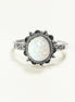 925 Vintage Opal Ring, Sterling Silver, White Fire Opal Gemstone Jewelry, Oval Fiery Opal Stone Jewelry, Woman Boho Tribal Style Gift