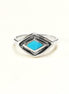 925 Turquoise Eye Ring, Sterling Silver, Blue Turquoise Stone, Spiritual Positive Energy Protection jewelry