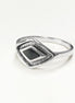 Black Shaman Eye Ring, Sterling Silver, Onyx Stone, Spiritual Positive Energy Protection jewelry, Native American Medicine Man Tribal Symbol