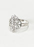 Mandala Flower of Life Ring • 925 Sterling Silver • Spiritual Yoga Jewelry, Zen Vintage Style Ring, Filigree Silver Ring
