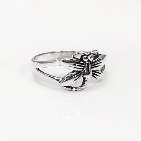 Dragonfly Ring, Sterling Silver, Boho Ring, Damselfly Ring, Flying Insect Ring, Nature Jewelry, Bugs Ring, Garden Bug ring, Dainty Jewelry