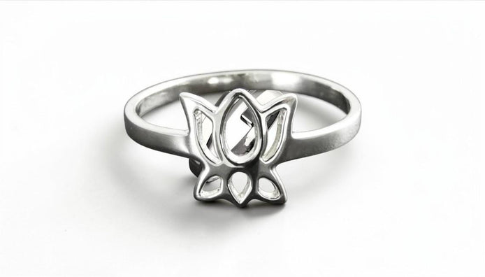 Flower Ring Sterling Silver, Dainty Lotus Ring, Lotus Zen Ring, Blooming Lotus Flower, Meditation ring, Namaste yoga jewelry, yoga Spiritual