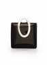 Square Black Onyx Pendant, Sterling Silver Oval Bail, Minimalist Geometric Jewelry