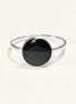 Black Round Ring, Sterling Silver Ring, Genuine Onyx Gemstone, Small Stone Ring, Affordable Ring, Stacking Ring, Dainty Ring