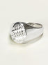 Mens Signet Ring 925, Sterling Silver jewelry, Light hollow Classic men’s signet, Engraved diamond Lines, man gift, Father's Day idea