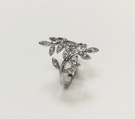 Sterling Silver Laurel Leaf Ring, Nature Inspired Plant Jewelry, Graduation Laurel Wreath Prize Award