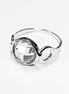 925 Ring Sterling Silver, Original Round Stone Ring, Lab Diamonds simulant (CZ), Round modern Ring, Bridal Ring, Unique Setting Ring