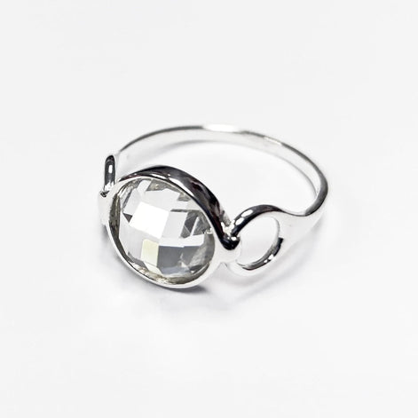 925 Ring Sterling Silver, Original Round Stone Ring, Lab Diamonds simulant (CZ), Round modern Ring, Bridal Ring, Unique Setting Ring