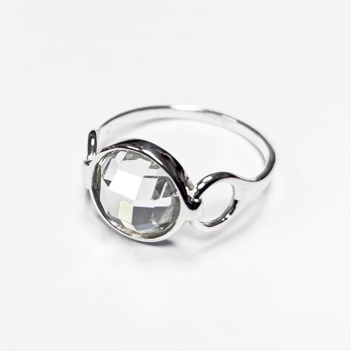 925 Ring Sterling Silver, Original Round Stone Ring, Lab Diamonds simulant (CZ), Round modern Ring, Bridal Ring, Unique Setting Ring