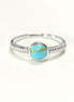 925 Sterling Silver Turquoise 5mm Ring, Modern Braided Band, Chic Casual Jewelry, Small Stone Ring