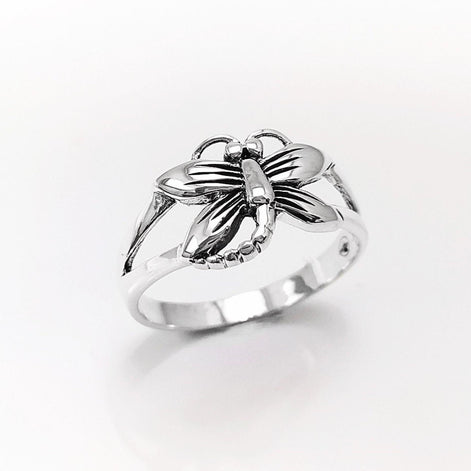Dragonfly Ring, Sterling Silver, Boho Ring, Damselfly Ring, Flying Insect Ring, Nature Jewelry, Bugs Ring, Garden Bug ring, Dainty Jewelry
