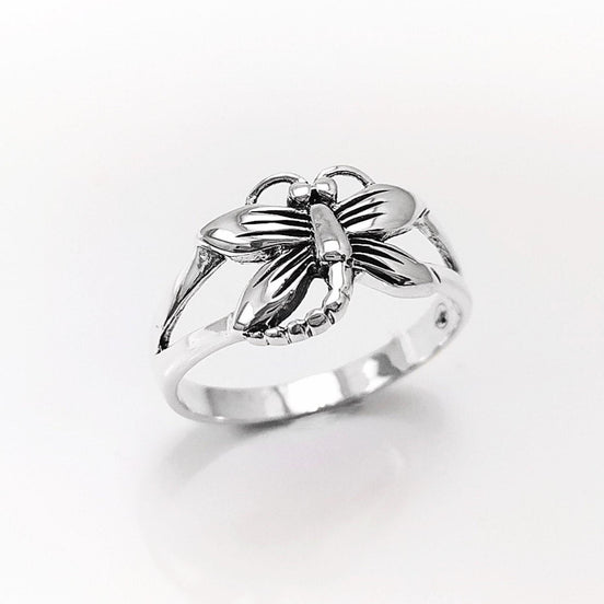 Dragonfly Ring, Sterling Silver, Boho Ring, Damselfly Ring, Flying Insect Ring, Nature Jewelry, Bugs Ring, Garden Bug ring, Dainty Jewelry