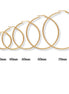 Grandes créoles dorées • Boucles d'oreilles anneaux classiques minimalistes • Bijoux pour femme • Disponibles en différentes tailles