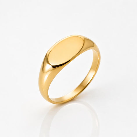 Bague chevalière ovale • Bijoux lettres initiales Argent 925 • Anneau unisexe pour petit doigt • option gravure