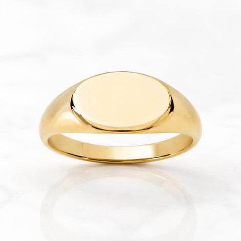 Bague chevalière ovale • Bijoux lettres initiales Argent 925 • Anneau unisexe pour petit doigt • option gravure