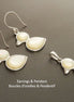 Bird Earrings, Sterling Silver, Animal, Earrings Set, genuine White Mother-of Pearl Shell, Duck Earrings Set, Cute birdy Pendant