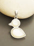 Duck Bird Pendant - Sterling Silver, 925, Mop, Mother of Pearl, Animals Pendant, Birdy, Animals, Dainty Jewelry, Teens Jewelry, Nature.
