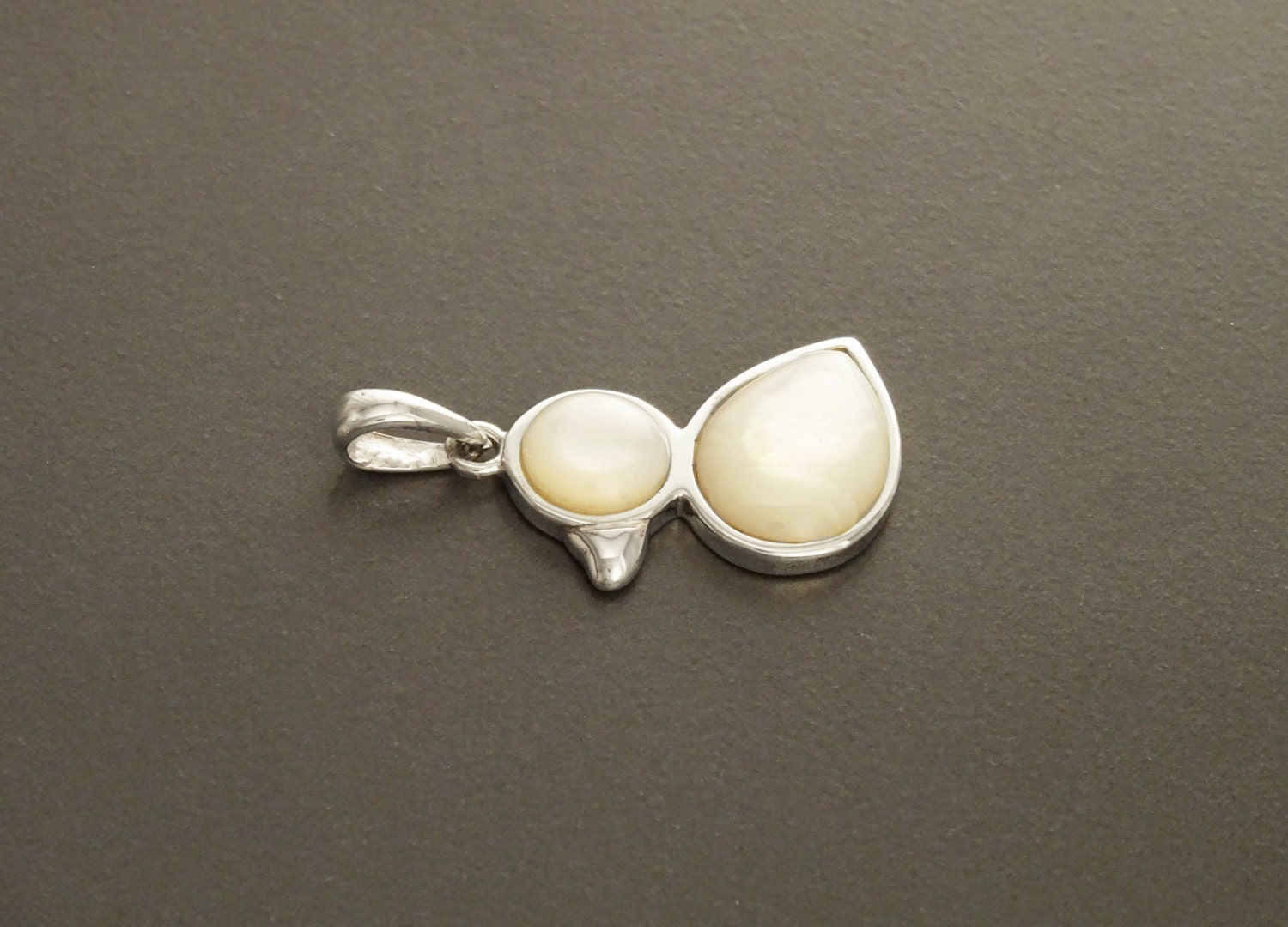 Duck Earrings, Sterling Silver, White Mother of Pearl Shell, Stone Birdy Animal Jewelry, Duck Bird Design pattern, Nature lover Gift
