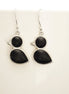 Duck Earrings - Sterling Silver, Ducks Bird, Black Onyx stone, Birds Jewelry, Dainty Pendant, Cute Jewelry, Kawaii, Animals Jewelry, 925.