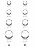 Boucles d'oreilles créoles Bali • Argent massif 925 • Anneaux tribales 12 mm, 14 mm, 16 mm, 18 mm • Bijoux ethniques chic